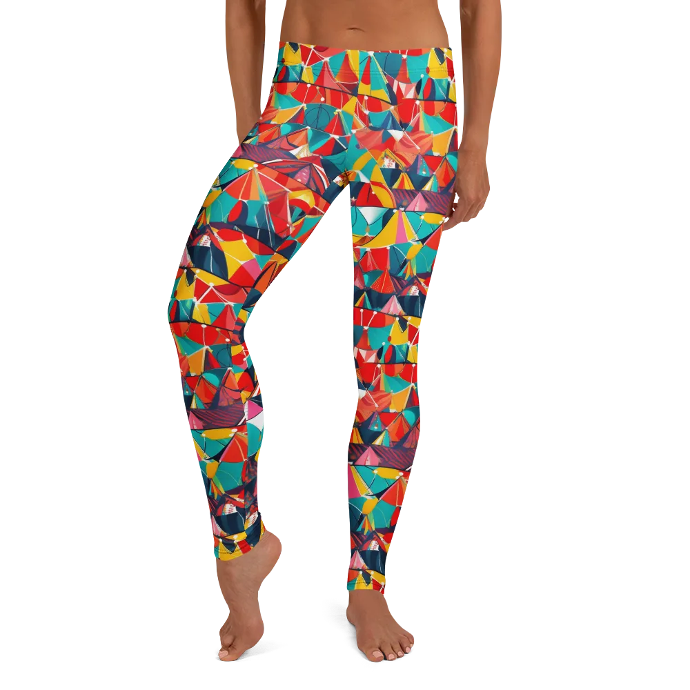 Carnival Canopies on Leggings — Front