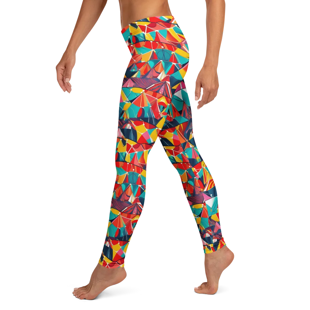 Carnival Canopies on Leggings — Left