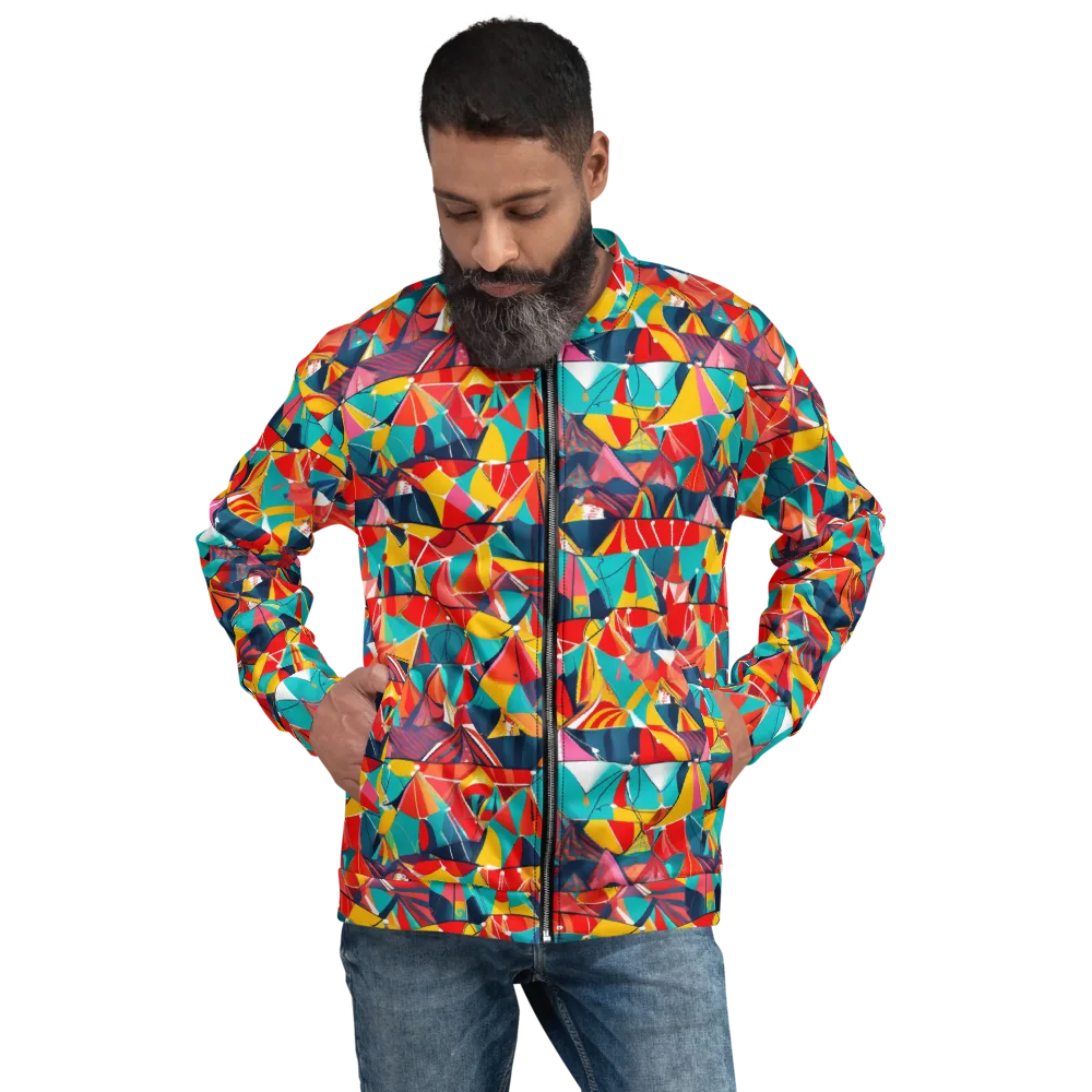 Carnival Canopies on Bomber Jacket — Front