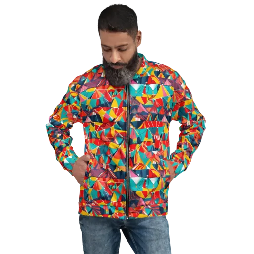 Carnival Canopies on a Bomber Jacket