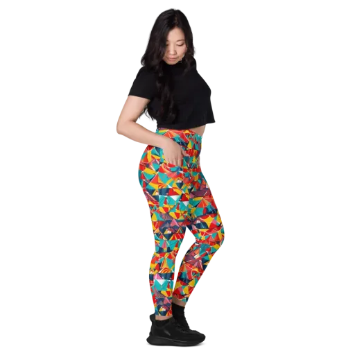 Carnival Canopies on a Leggings with Pockets