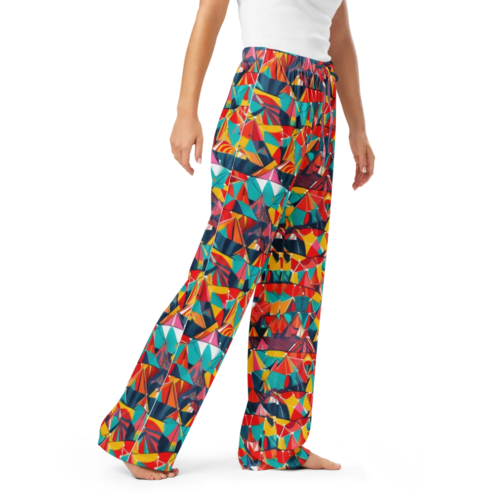Carnival Canopies on Women's Pajama Pants — Right Front