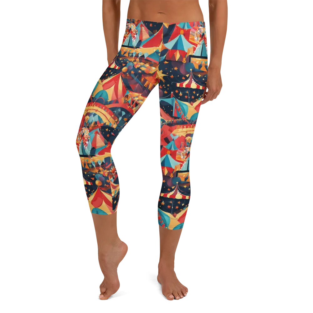 Midnight Big Top on Capri Leggings — Front