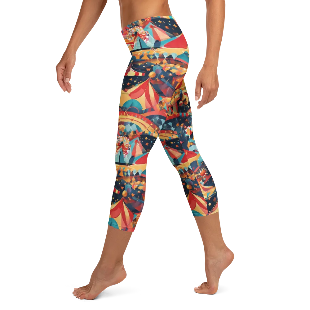 Midnight Big Top on Capri Leggings — Left