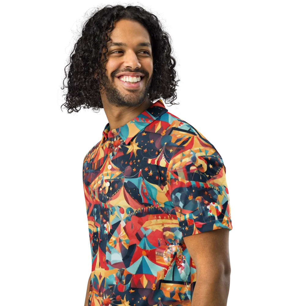 Midnight Big Top on Men's Slim Fit Polo Shirt — Left Front