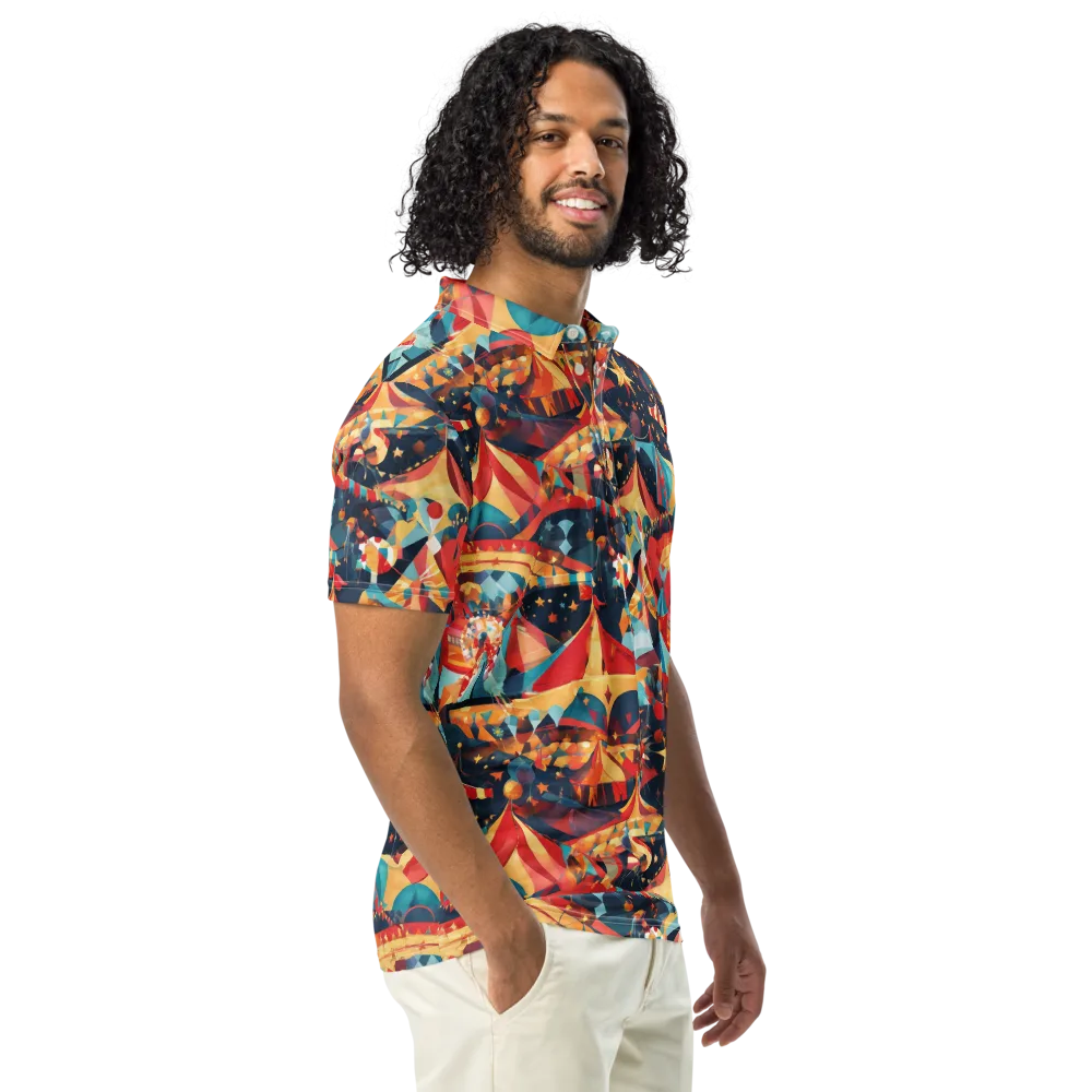 Midnight Big Top on Men's Slim Fit Polo Shirt — Right Front