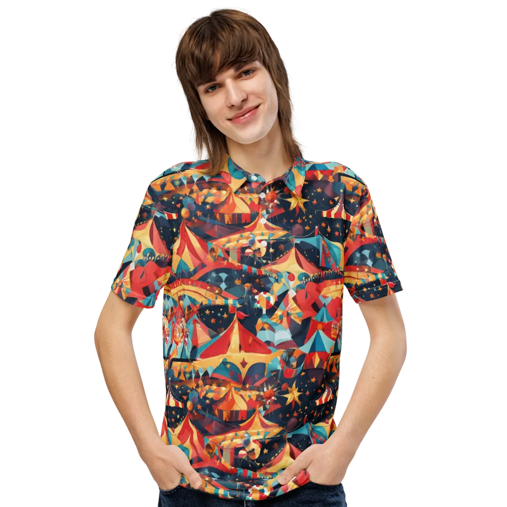 Midnight Big Top on Men's Slim Fit Polo Shirt — Front