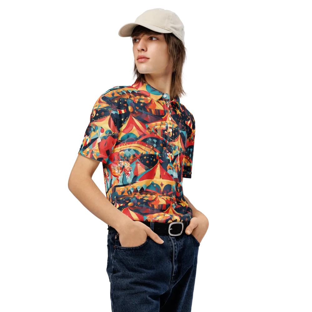 Midnight Big Top on Men's Slim Fit Polo Shirt — Right Front
