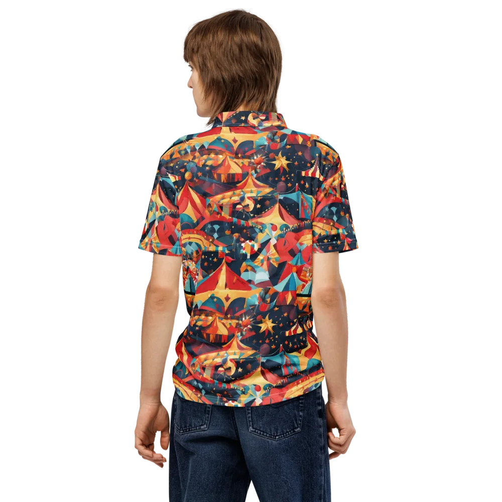 Midnight Big Top on Men's Slim Fit Polo Shirt — Back