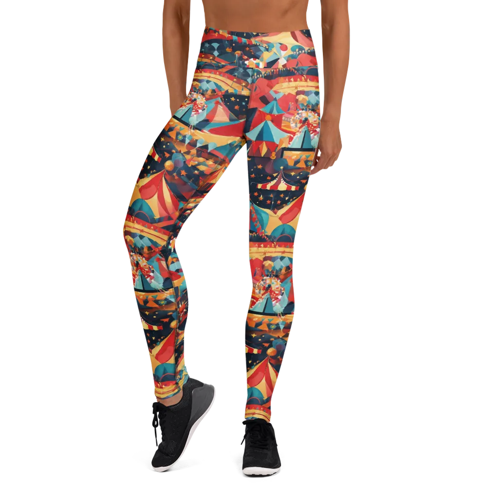 Midnight Big Top on Yoga Leggings — Front