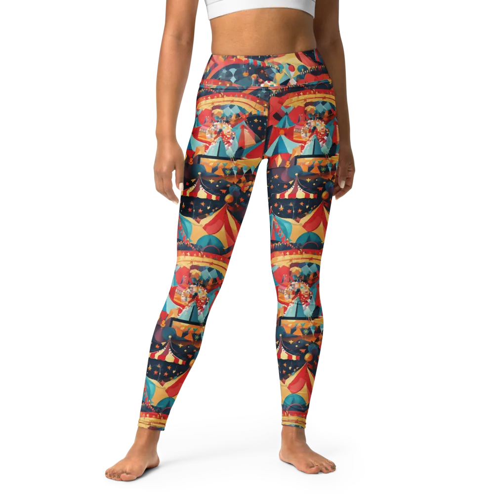 Midnight Big Top on Yoga Leggings — Front