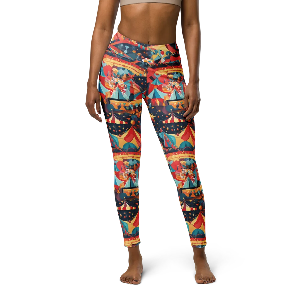 Midnight Big Top on Yoga Leggings — Front