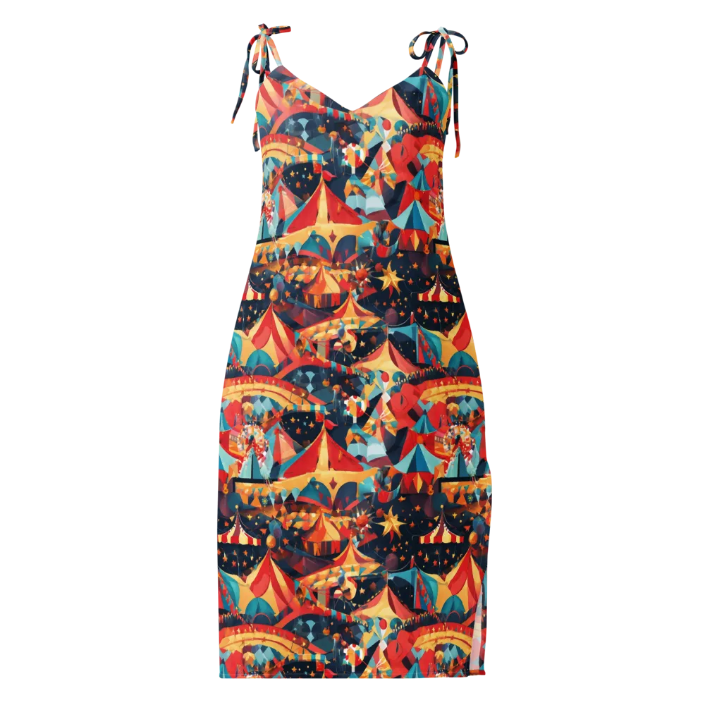 Midnight Big Top on Slip Dress — Front