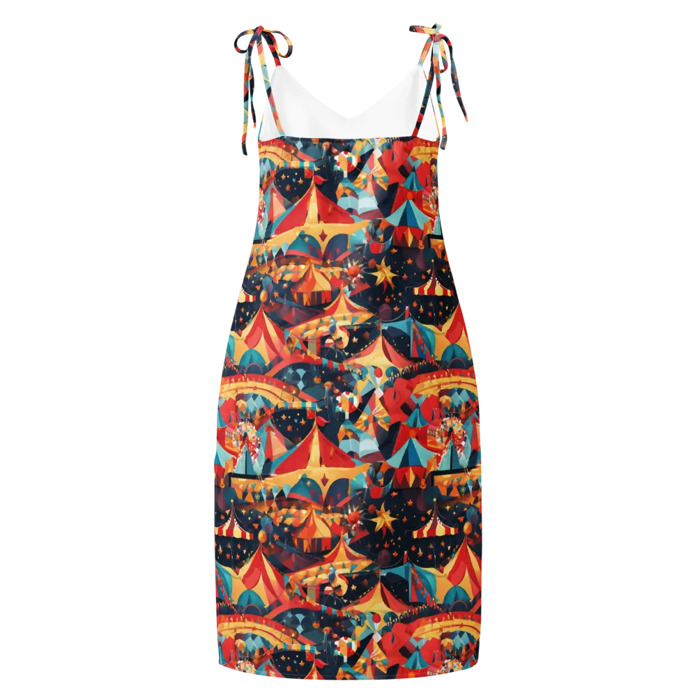 Midnight Big Top on Slip Dress — Back