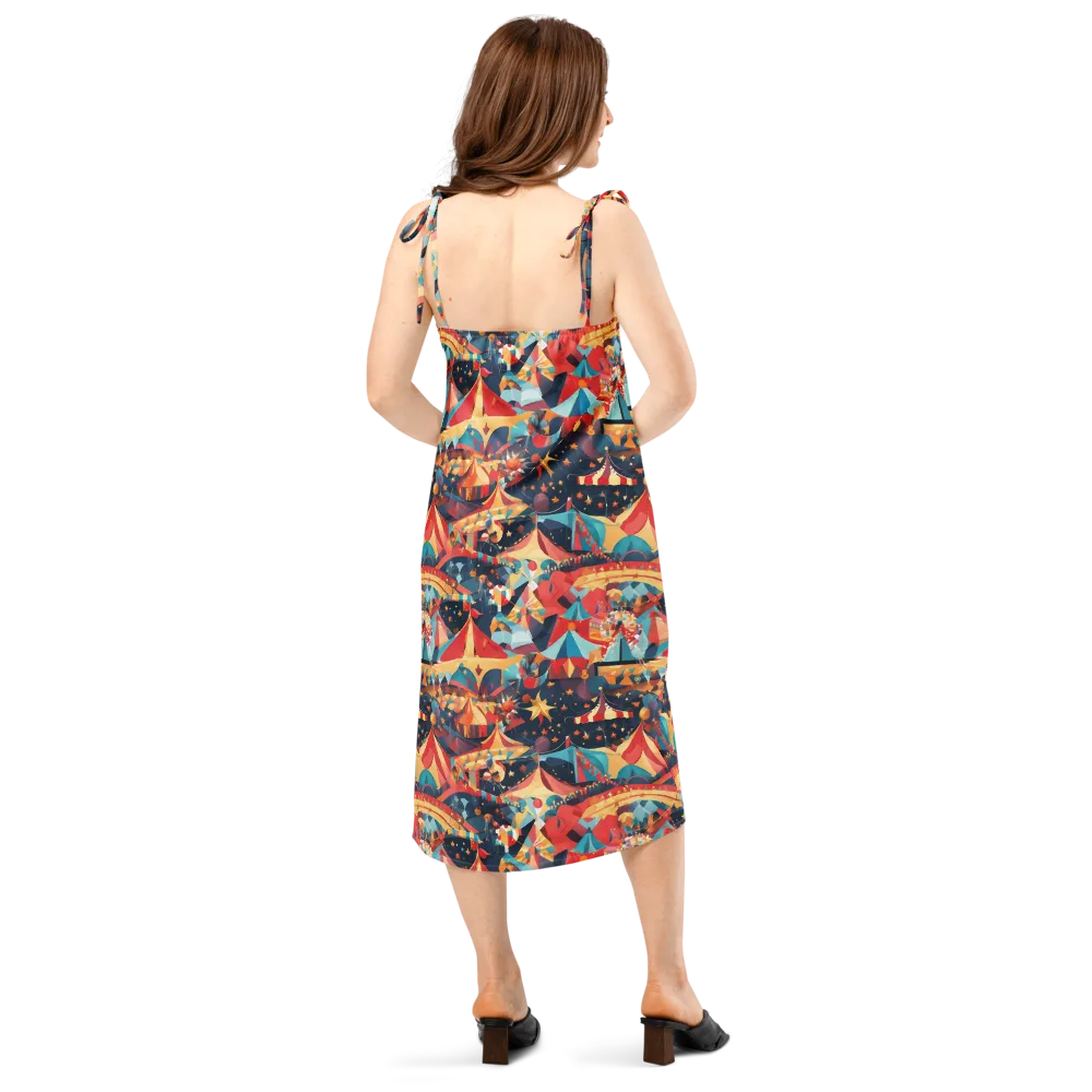 Midnight Big Top on Slip Dress — Back