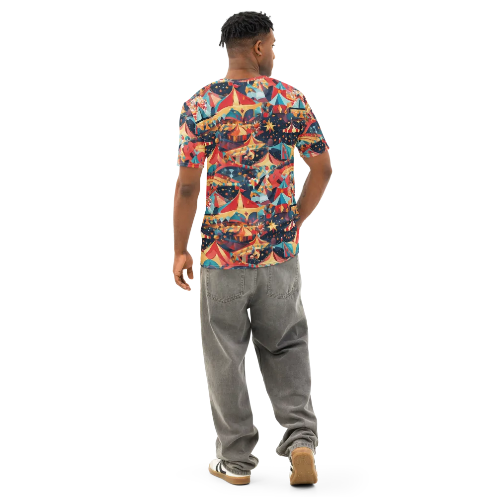 Midnight Big Top on Men's Cotton Crew Neck T-Shirt — Back