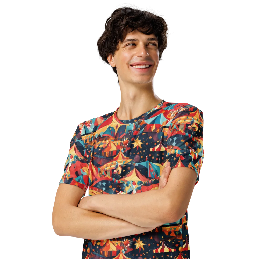 Midnight Big Top on Men's Crew Neck T-Shirt — Left Front