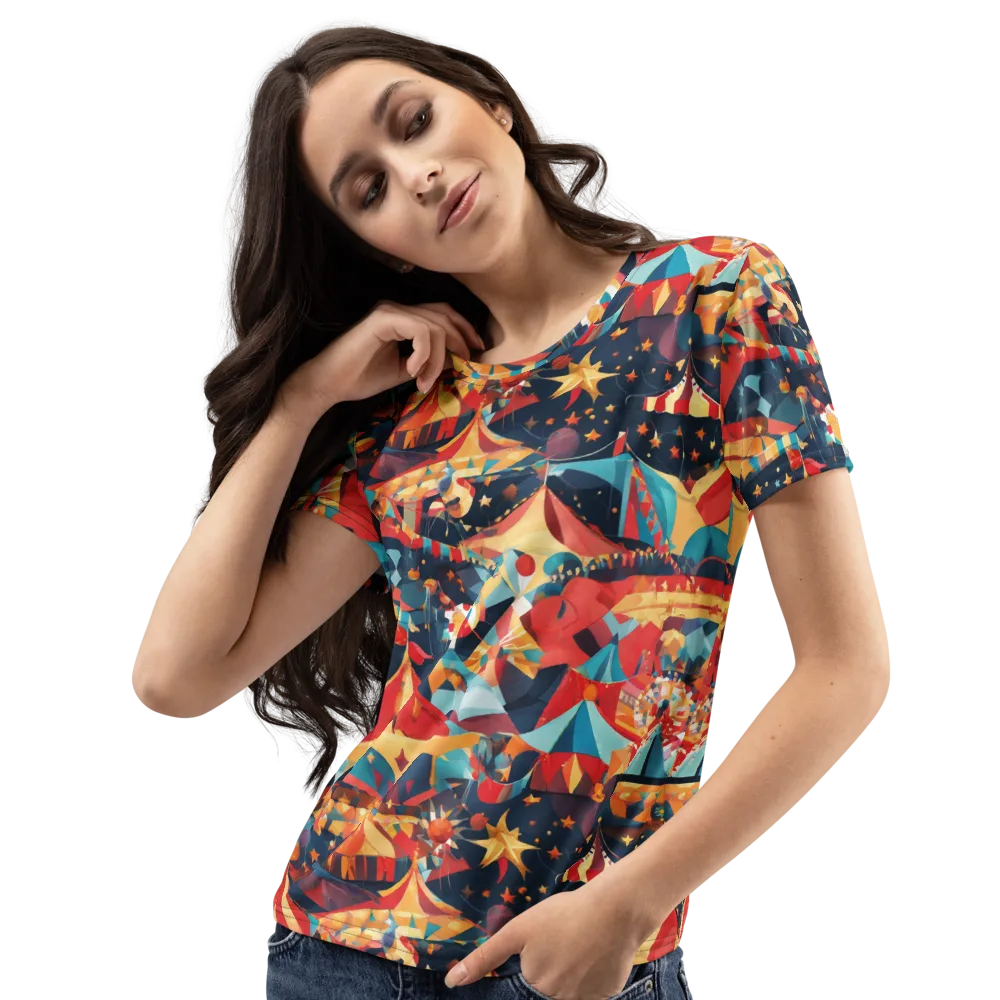 Midnight Big Top on Women's Crew Neck T-Shirt — Left Front