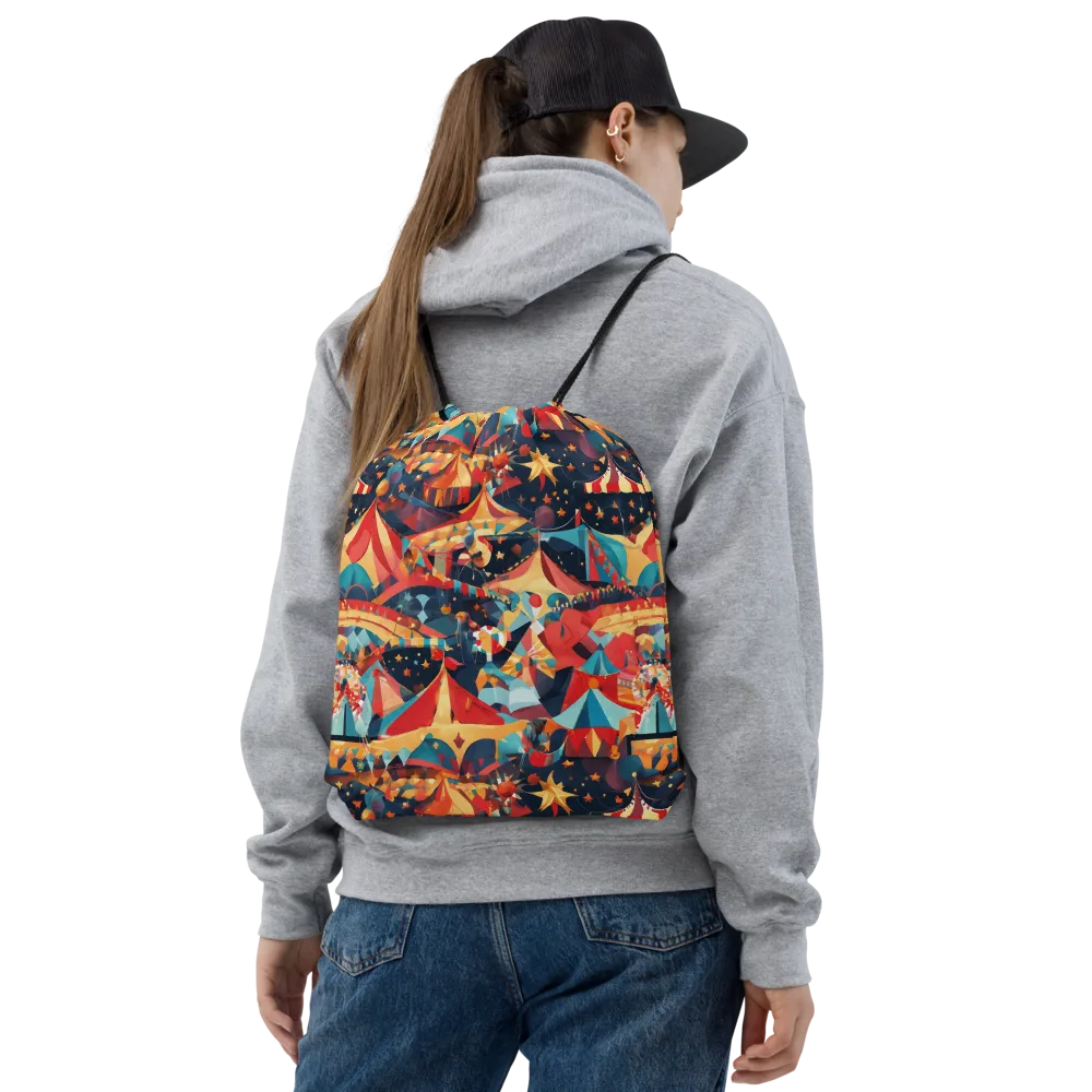 Midnight Big Top on Drawstring Bag — Front