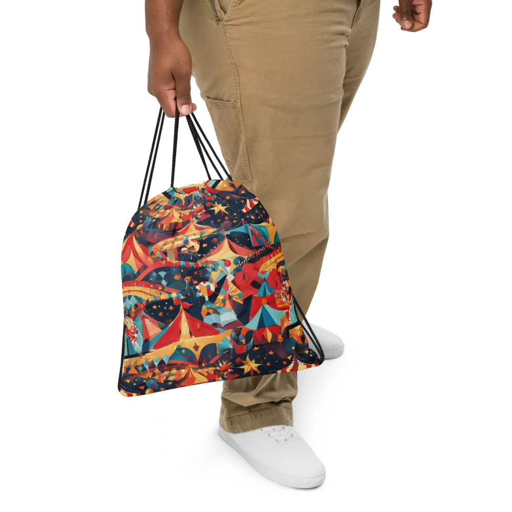 Midnight Big Top on Drawstring Bag — Front