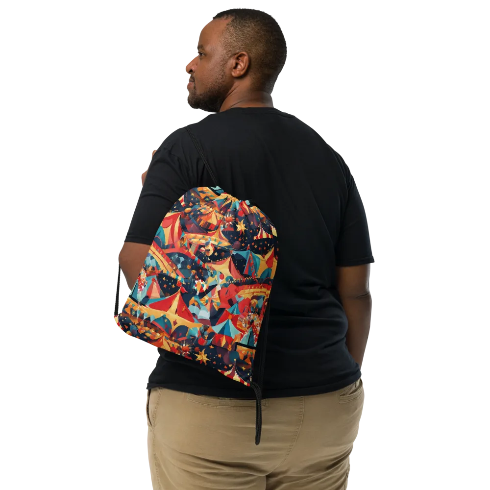 Midnight Big Top on Drawstring Bag — Front