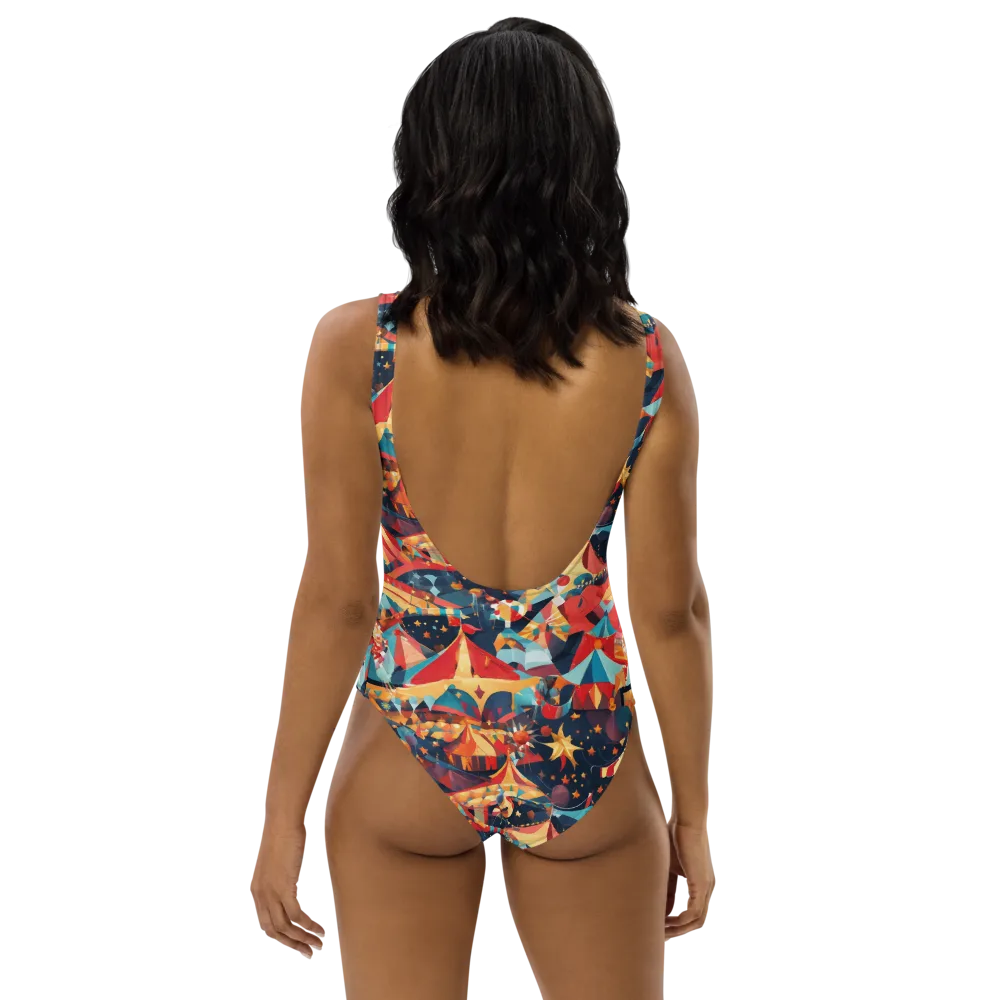 Midnight Big Top on One-Piece Swimsuit — Back