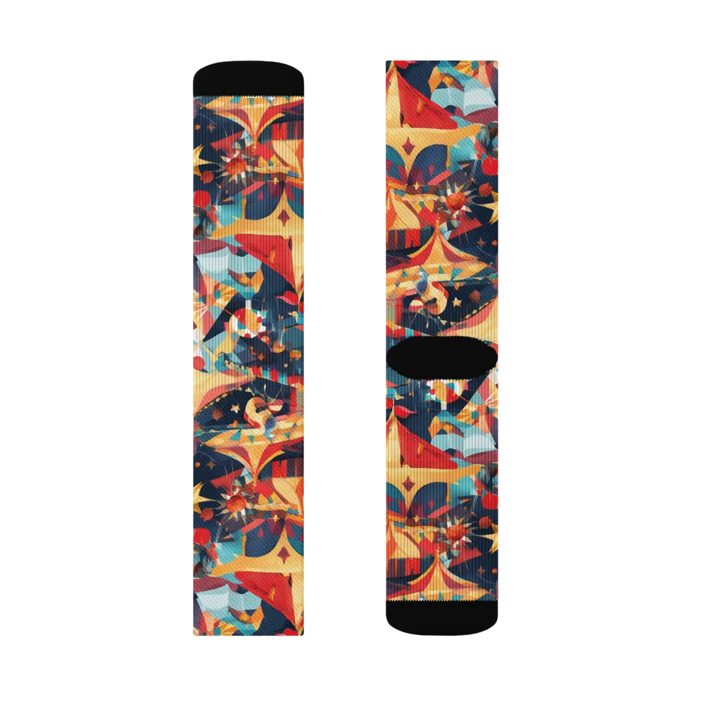 Midnight Big Top on Socks — Right Sock