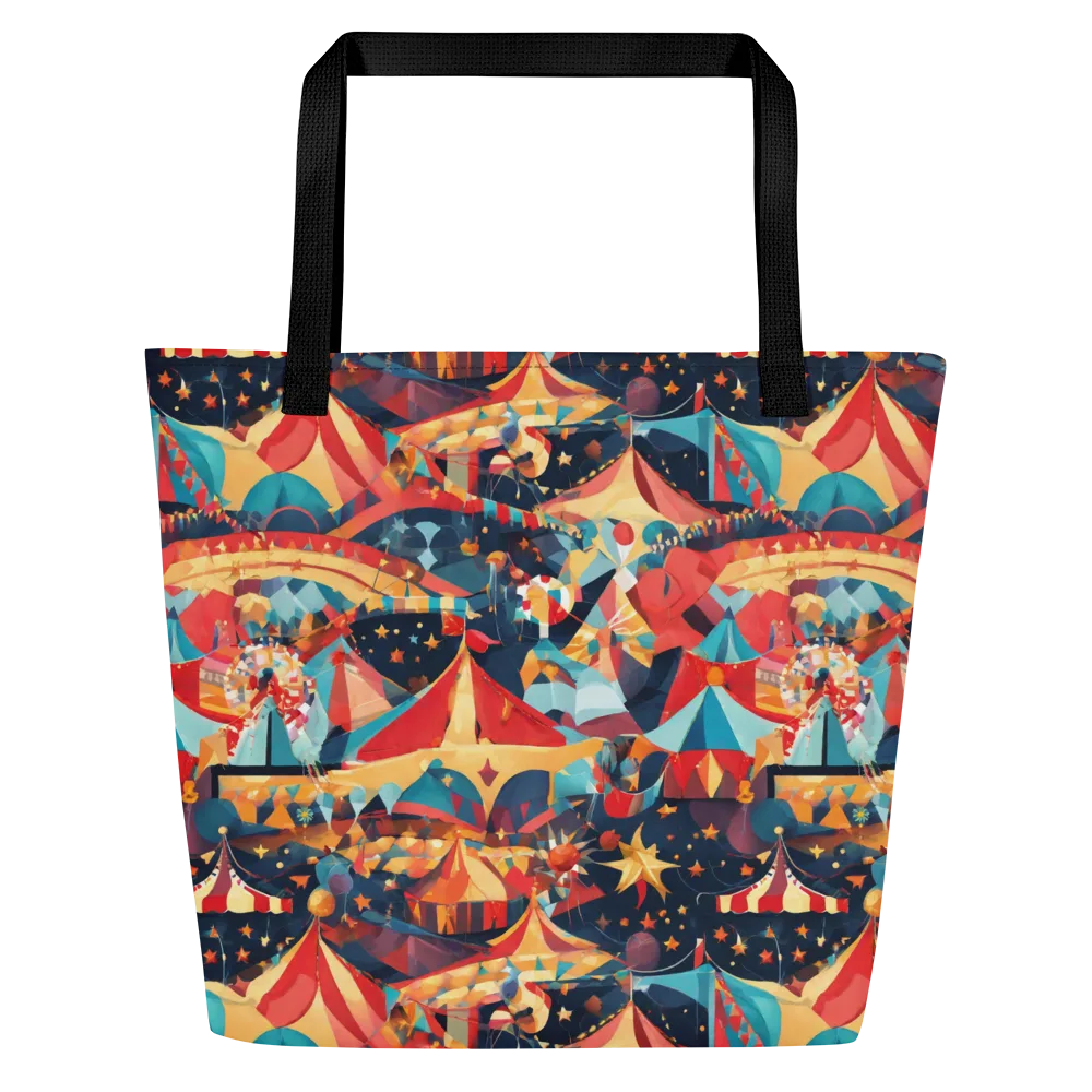 Midnight Big Top on Large Tote Bag W/ Pocket — Front