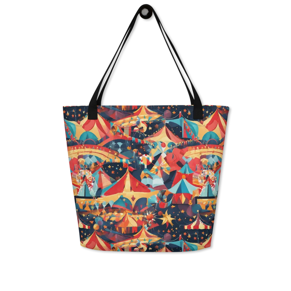 Midnight Big Top on Large Tote Bag W/ Pocket — Front