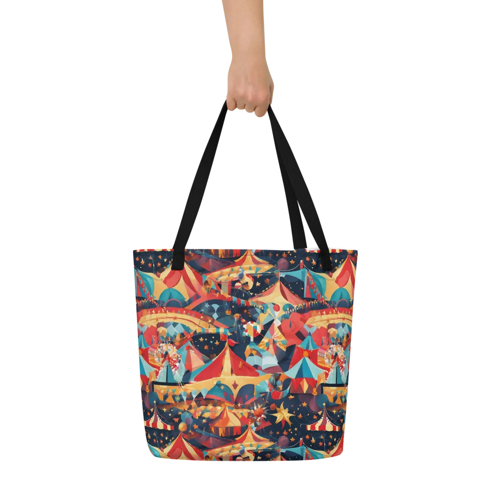Midnight Big Top on Large Tote Bag W/ Pocket — Front