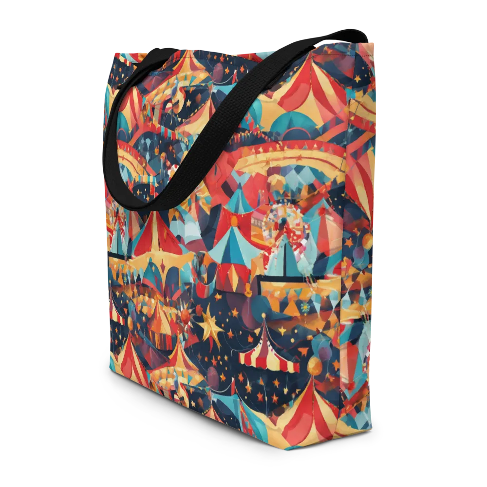 Midnight Big Top on Large Tote Bag W/ Pocket — Front