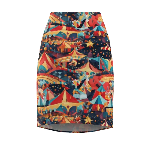 Midnight Big Top on a Pencil Skirt