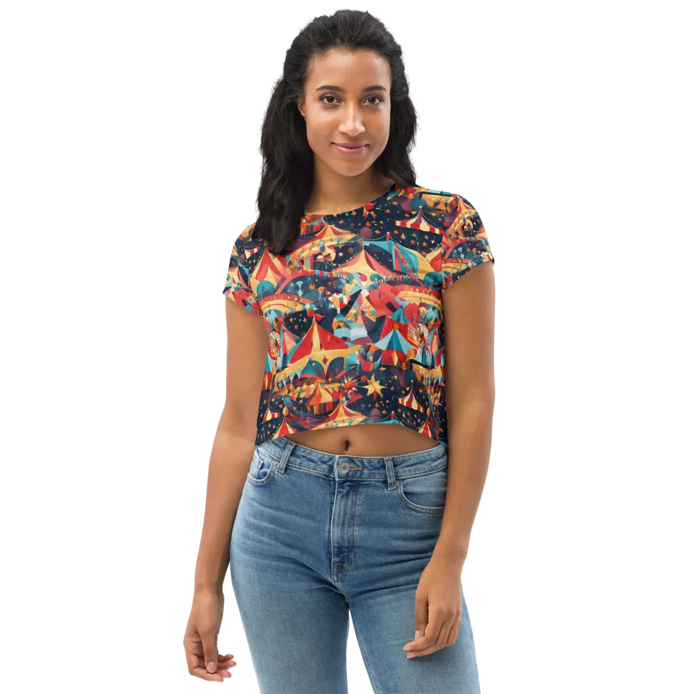 Midnight Big Top on Crop Tee — Front
