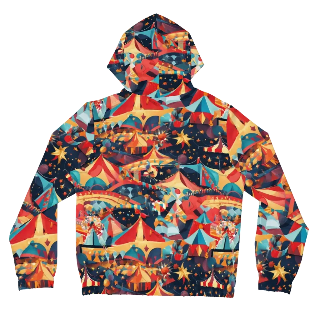 Midnight Big Top on Women's Full-Zip Hoodie — Back