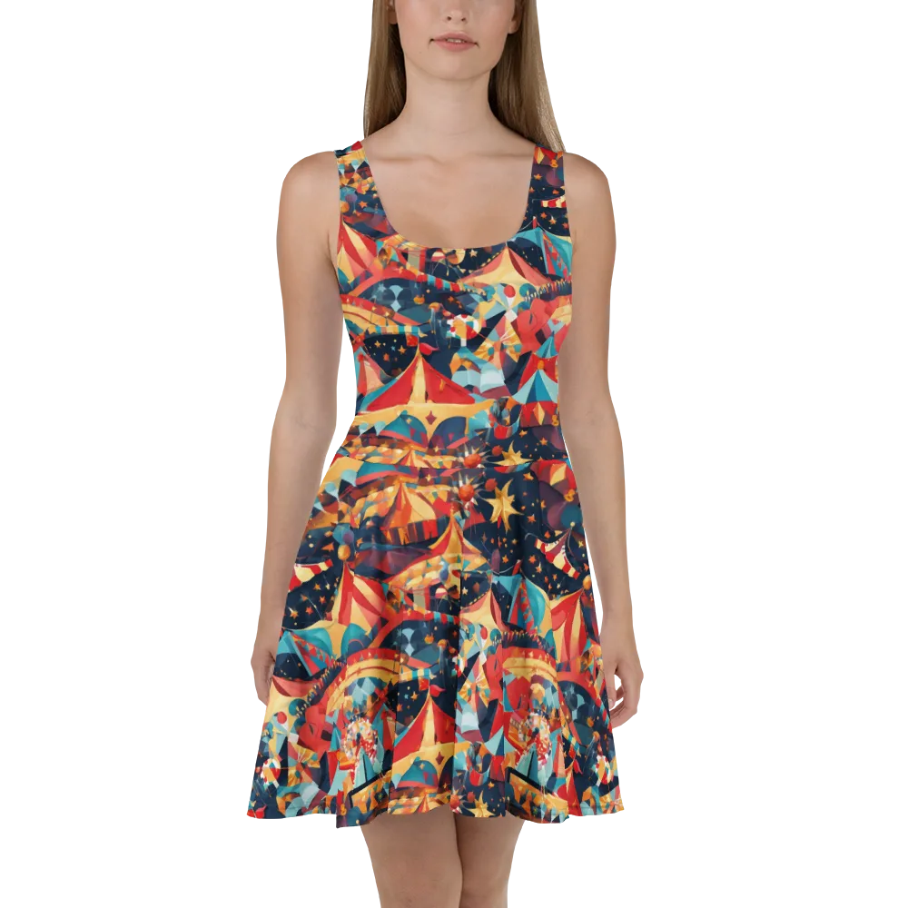 Midnight Big Top on Skater Dress — Front