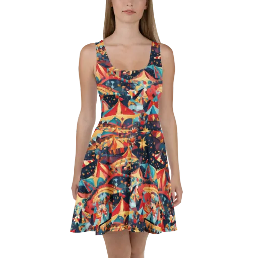 Midnight Big Top on a Skater Dress