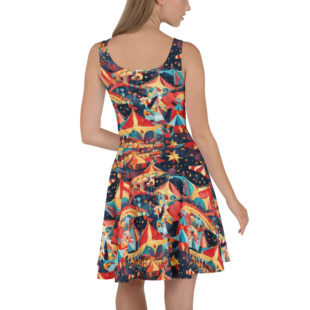 Midnight Big Top on Skater Dress — Back