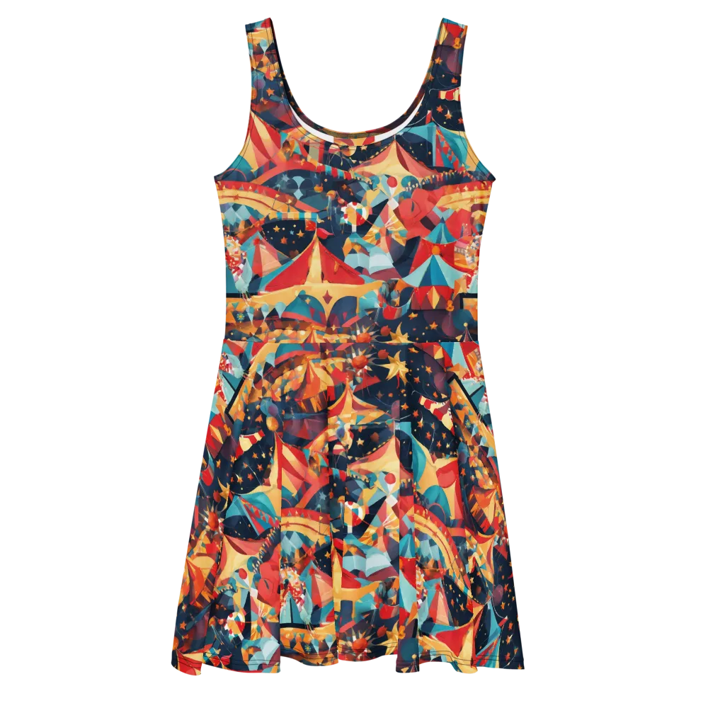 Midnight Big Top on Skater Dress — Front