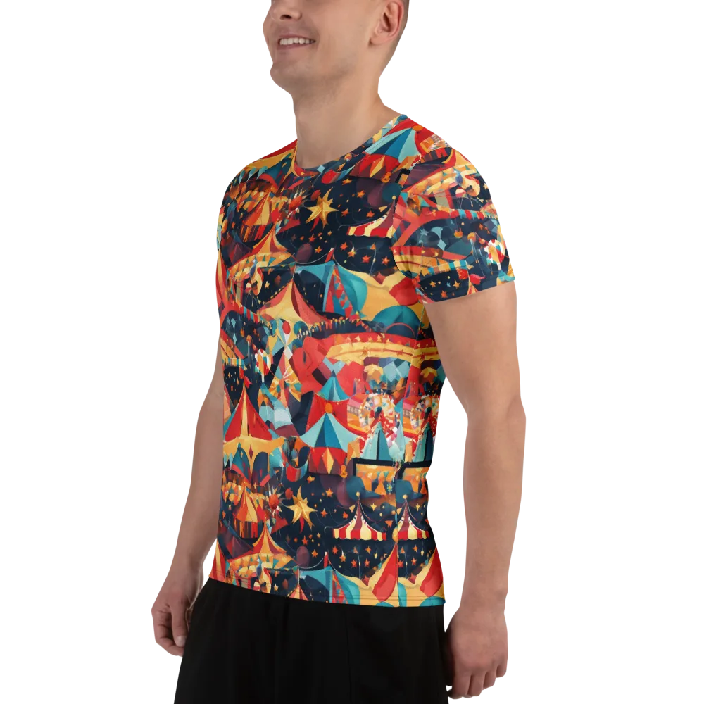 Midnight Big Top on Men's Athletic T-Shirt — Left