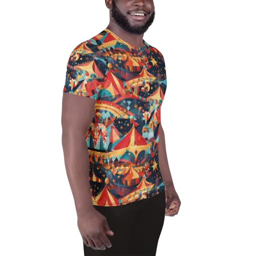 Midnight Big Top on a Men's Athletic T-Shirt