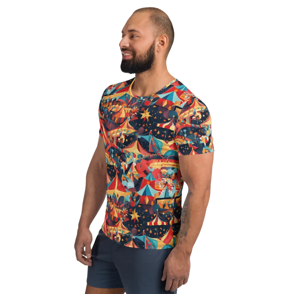 Midnight Big Top on Men's Athletic T-Shirt — Left