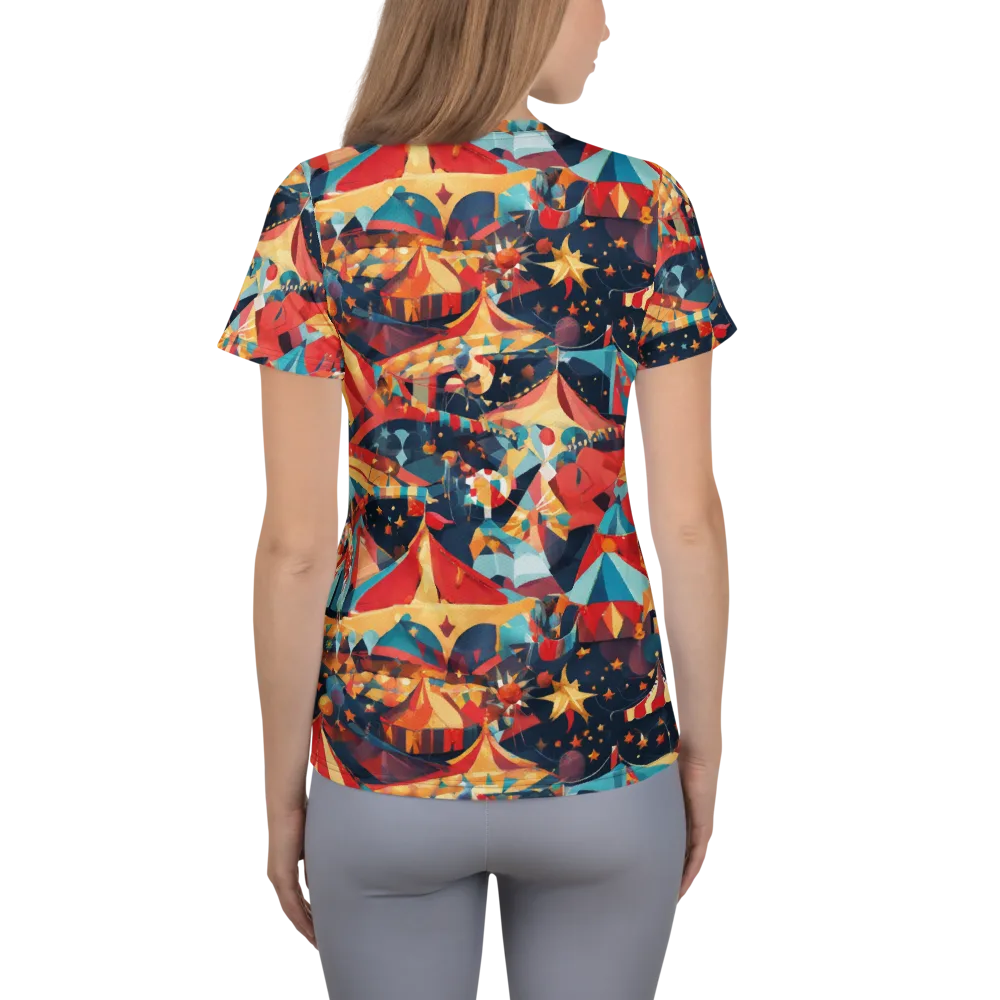 Midnight Big Top on Women's Athletic T-Shirt — Back