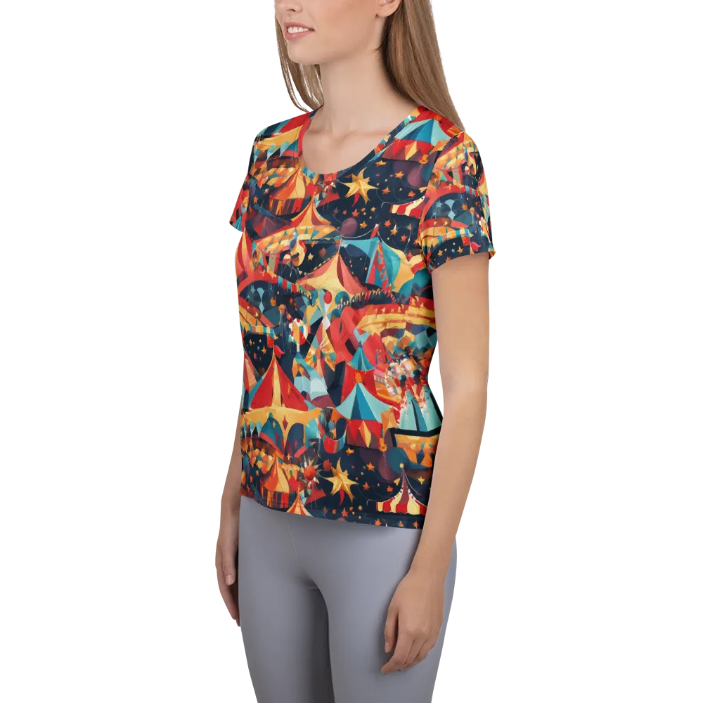 Midnight Big Top on Women's Athletic T-Shirt — Left