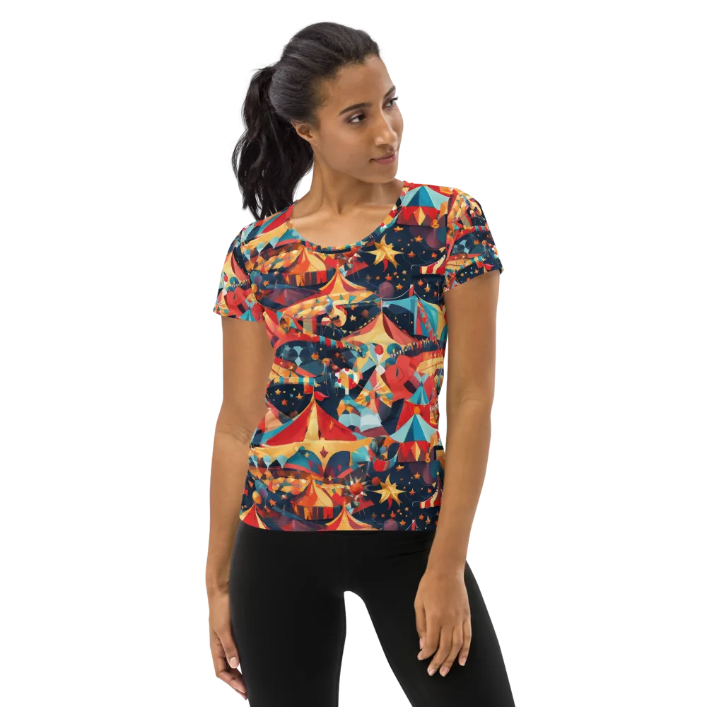 Midnight Big Top on Women's Athletic T-Shirt — Front