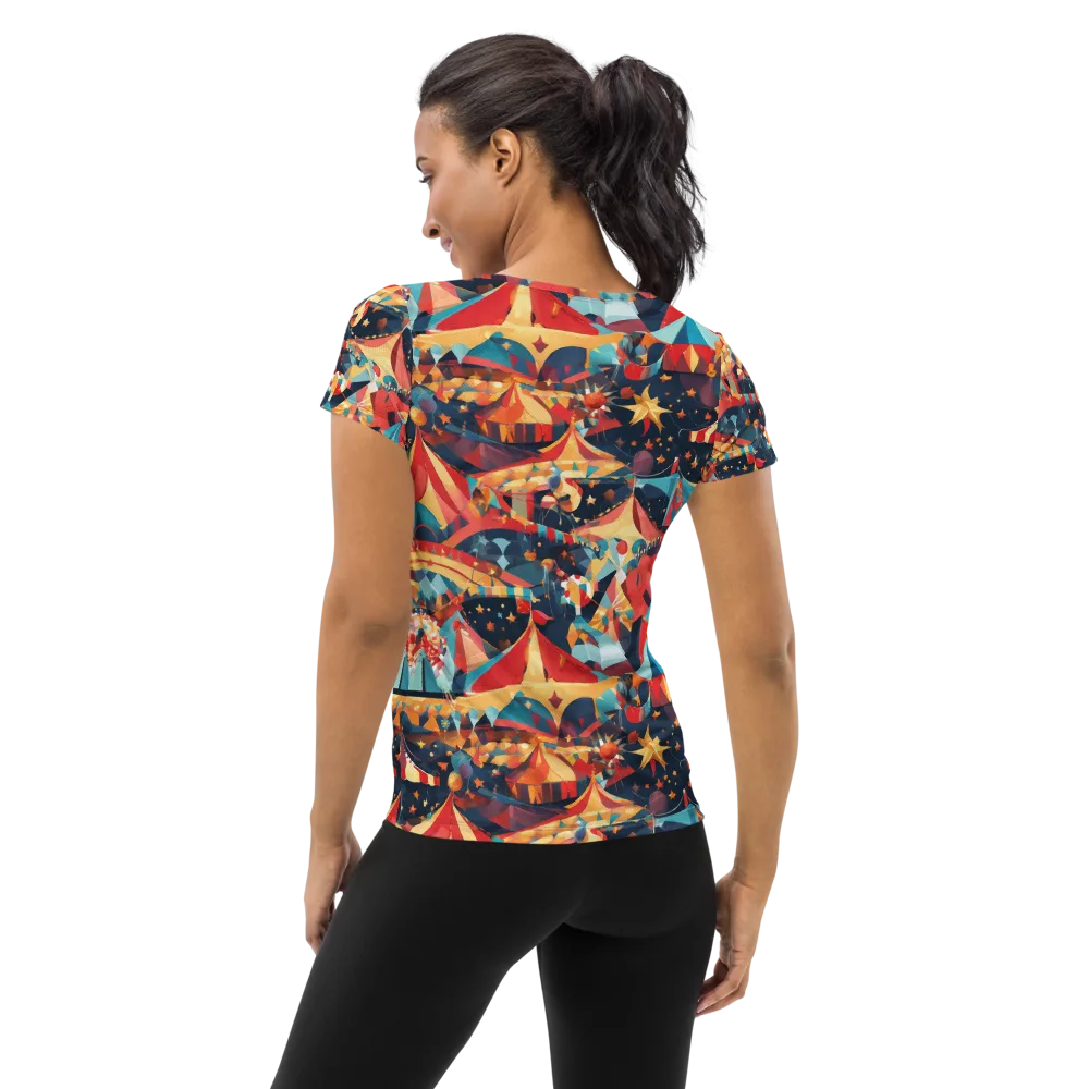 Midnight Big Top on Women's Athletic T-Shirt — Back