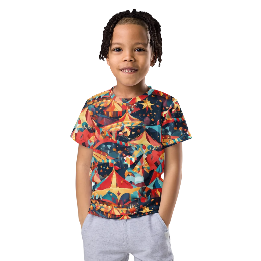 Midnight Big Top on Kids Crew Neck T-Shirt — Front