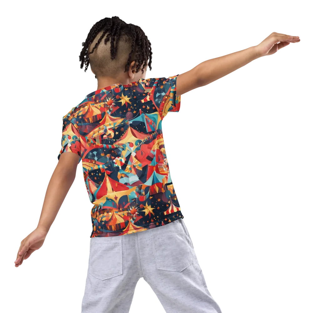 Midnight Big Top on Kids Crew Neck T-Shirt — Back