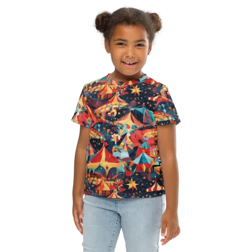Midnight Big Top on a Kids Crew Neck T-Shirt