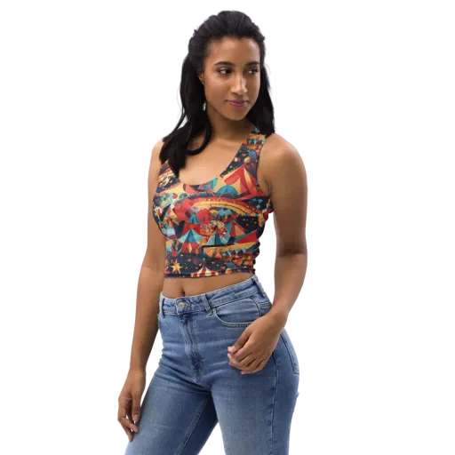 Midnight Big Top on a Crop Top