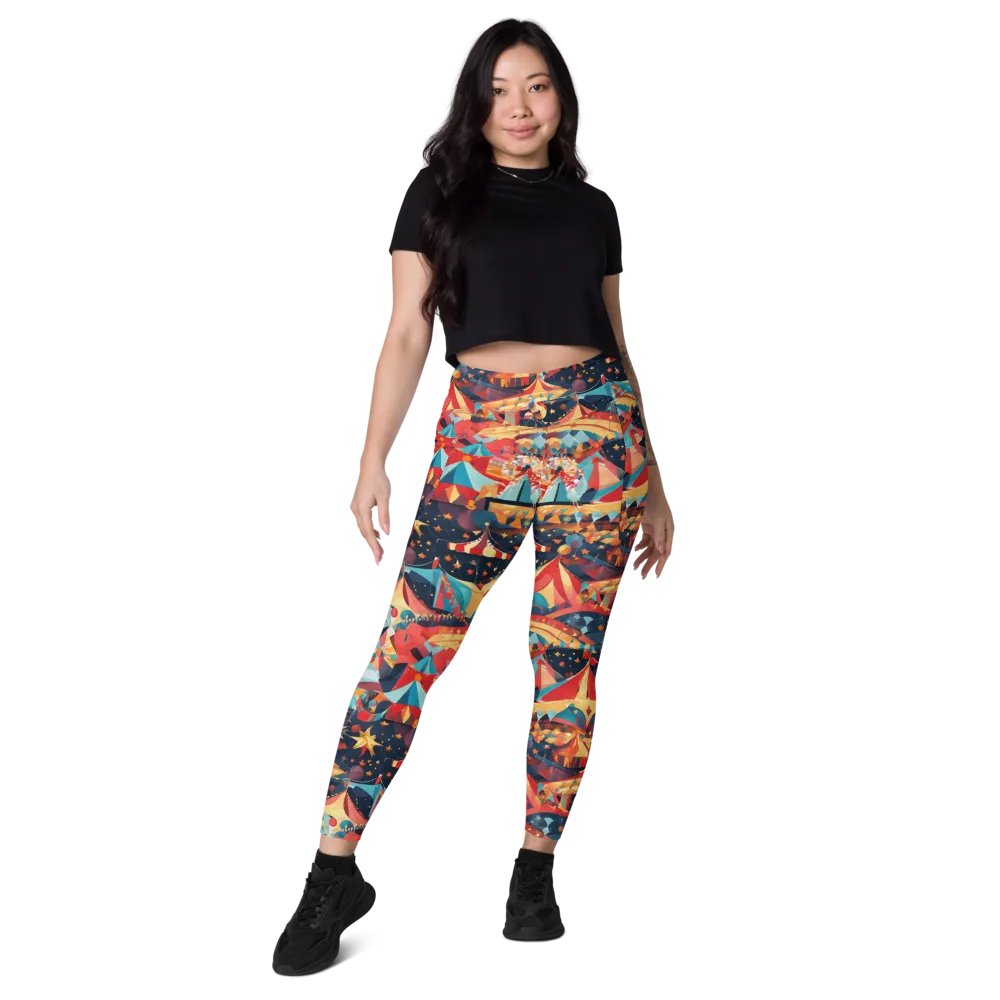 Midnight Big Top on Leggings with Pockets — Front